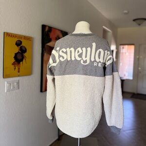 Disneyland Gray and Cream Crewneck Sweater
